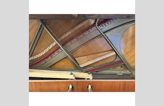 Bentley Satin Teak Mini Upright Piano, Used - All Inclusive Premium Package (SN:136440) - Image 15